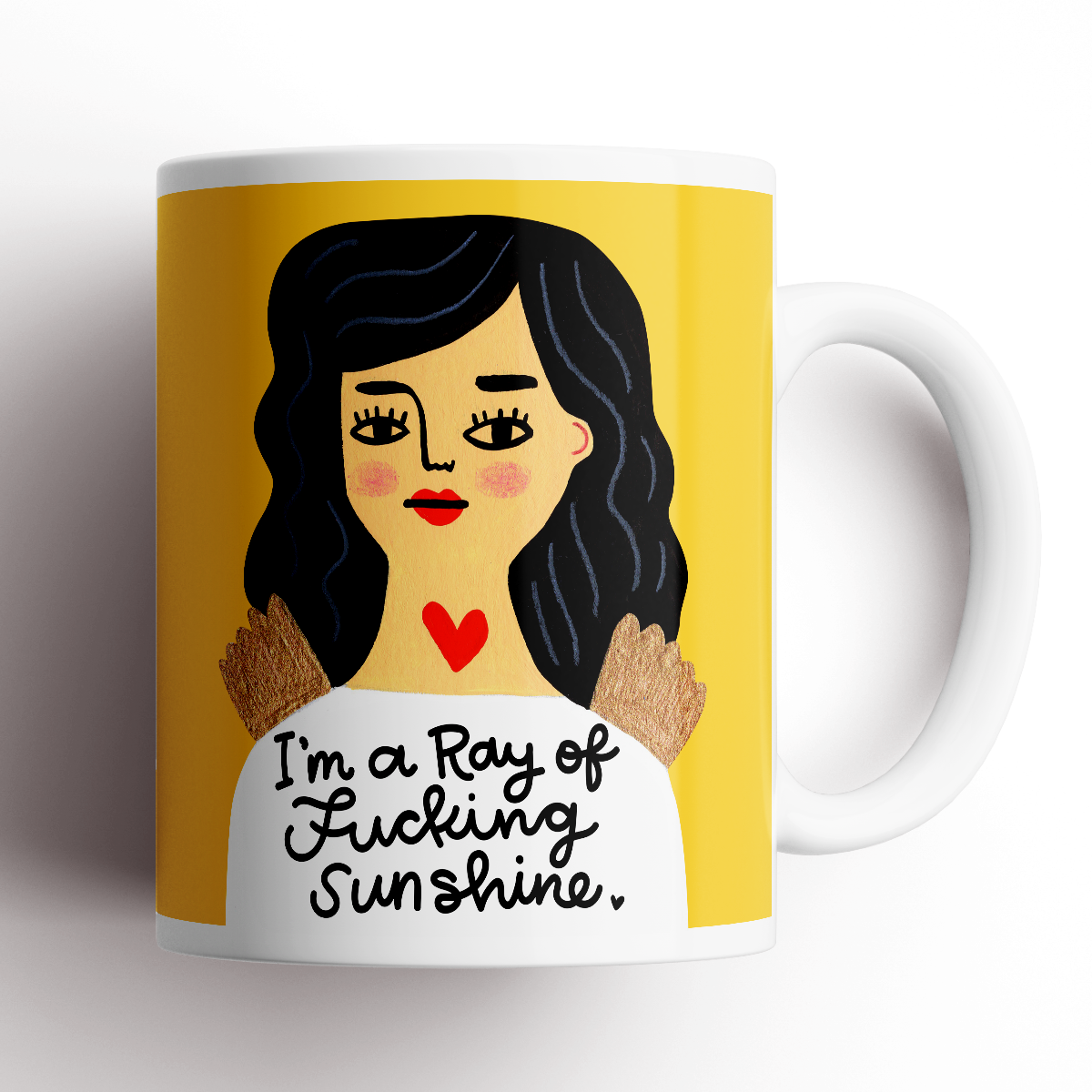 I’m a Ray of Fucking Sunshine - Grumpy Angel Mug