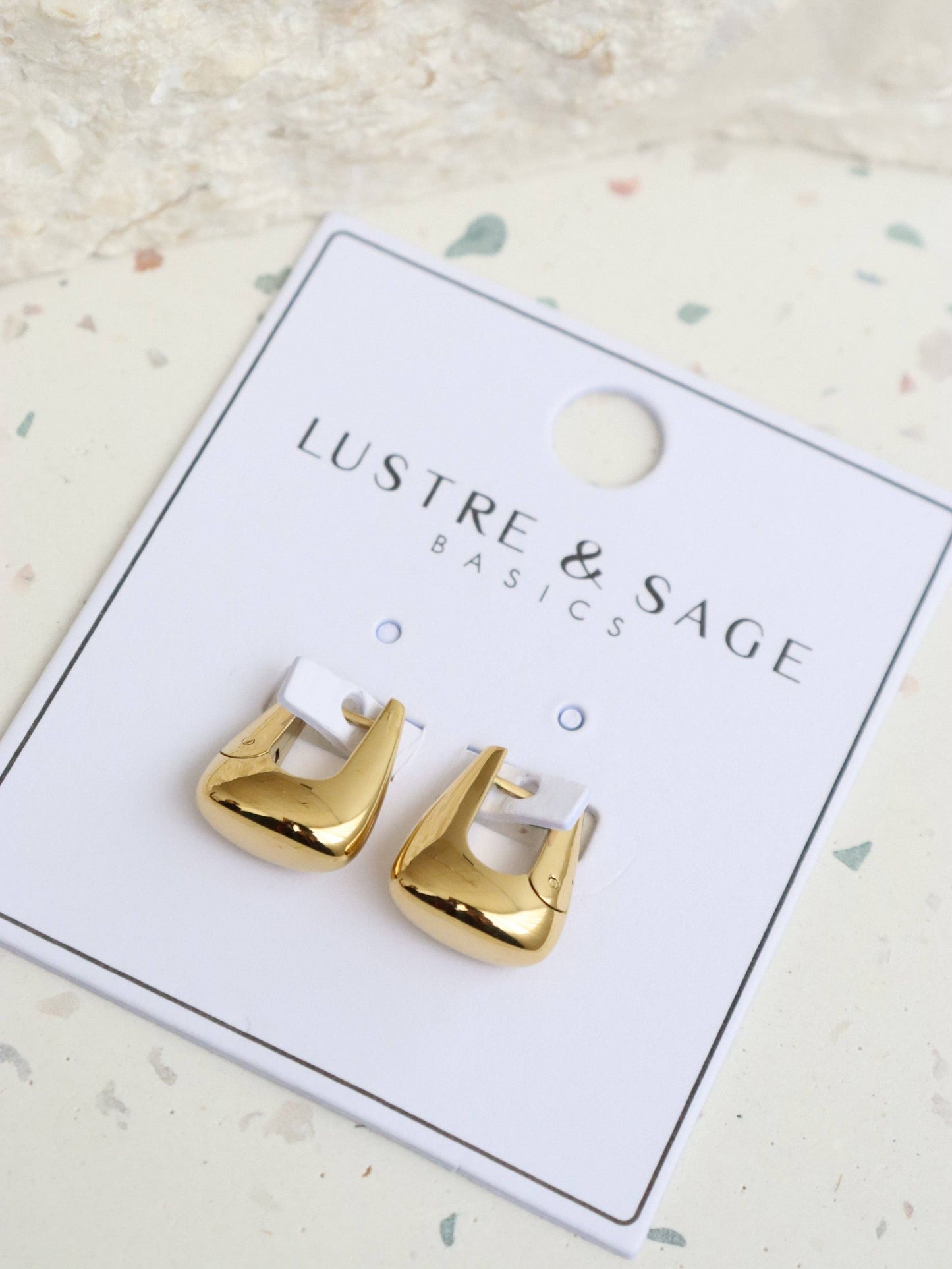 L&S Capri Everyday Hoop Earrings in Gold