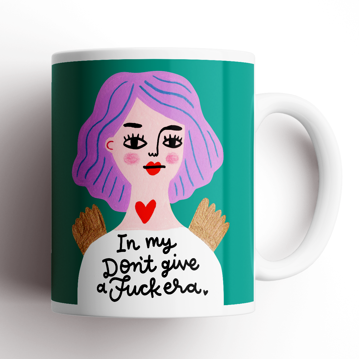 In My Don't Give a Fuck Era - Grumpy Angel Mug