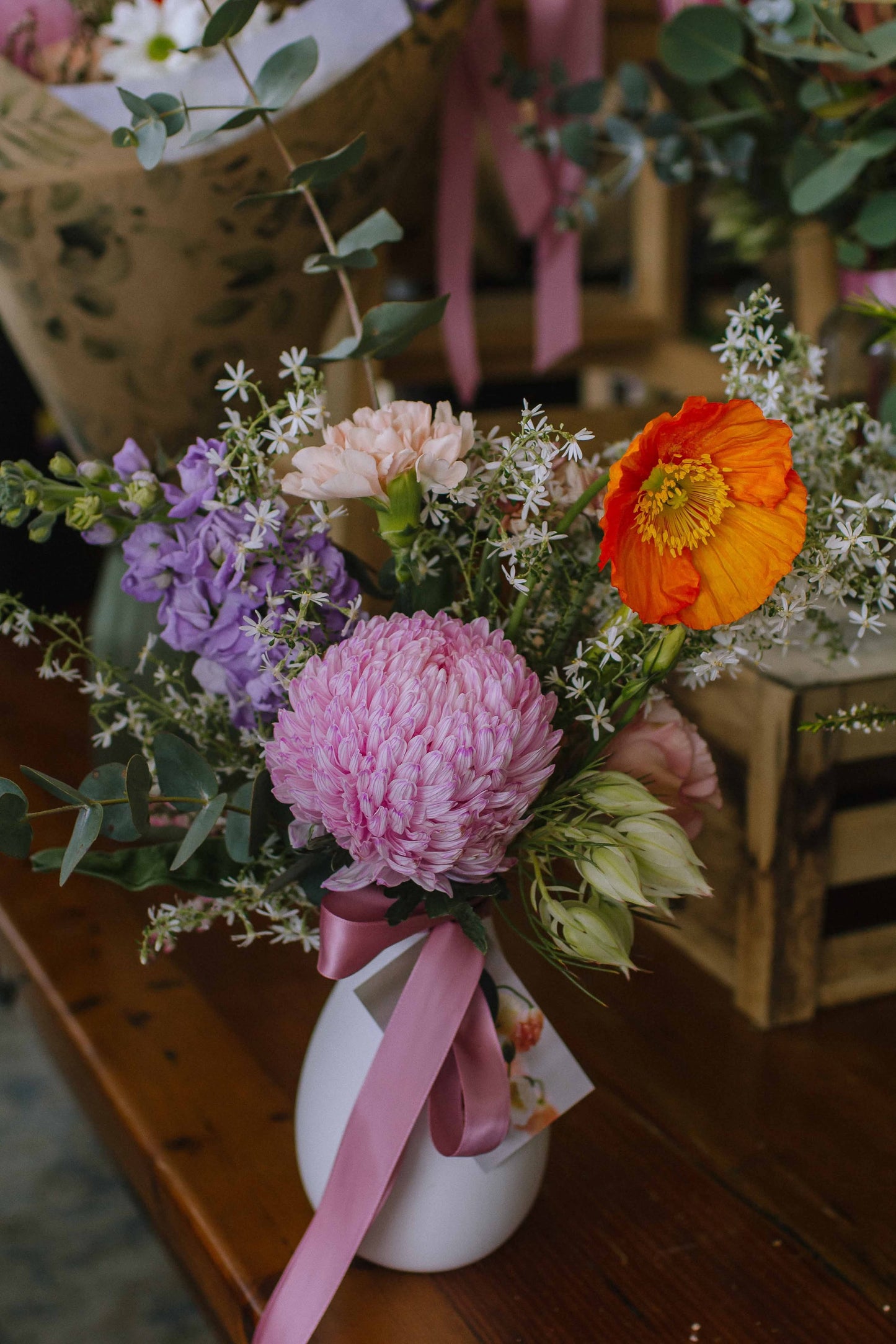 Posy Vase Arrangement (FRESH) PRE-ORDER