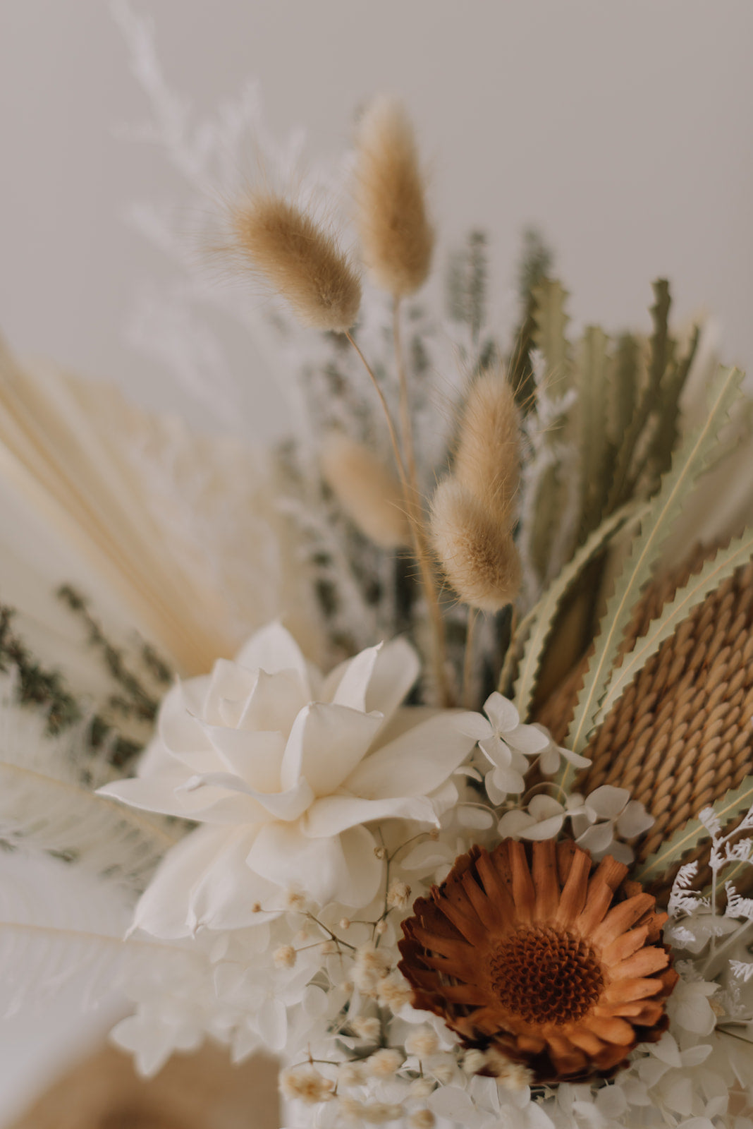 Neutral Everlasting Vase Arrangement