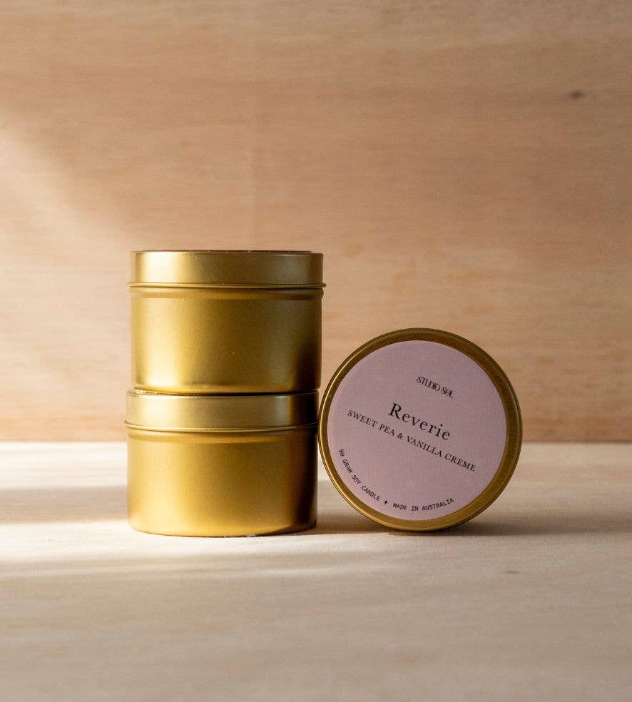 Reverie Travel Tin | Sweet Pea + Vanilla Creme