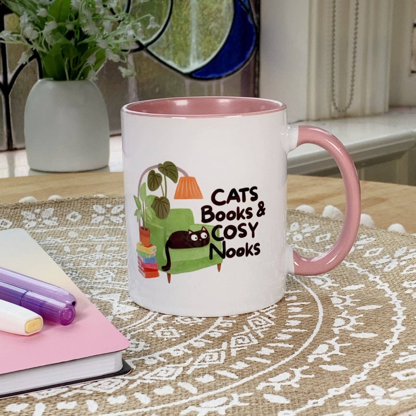 Cats Books and Cosy Nooks - Ceramic Mug