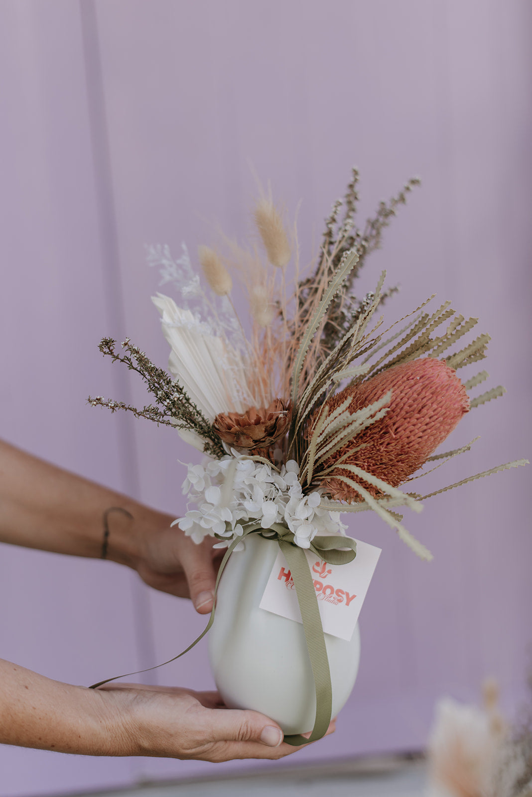 Everlasting Raindrop Vase Arrangement PRE-ORDER