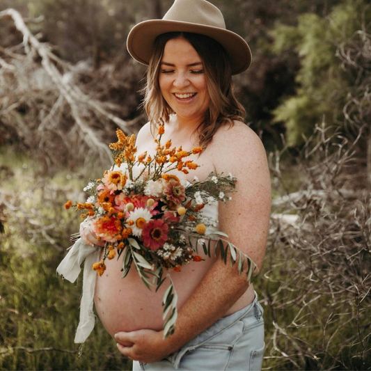 Tayla, Her Bump and Bouquet