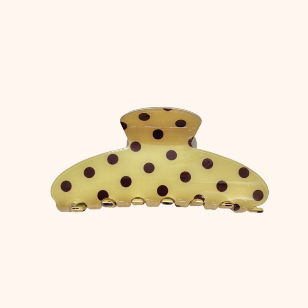 DOTTY HAIR CLIP [LEMON]