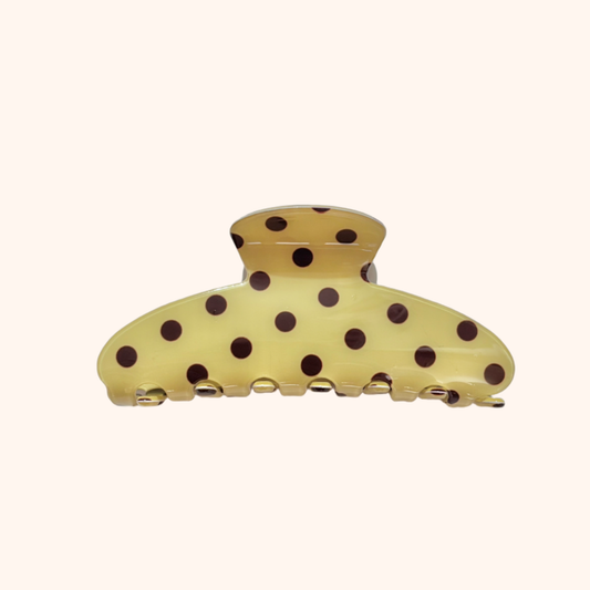 DOTTY HAIR CLIP [LEMON]