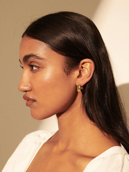 Silva 18K Gold Plated Loop Earrings