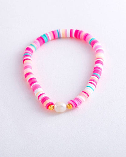 Pearl Pop Heishi Bead Bracelet