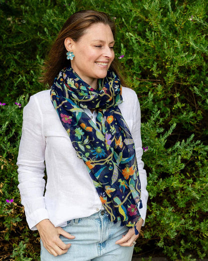 Jade Botanical Lightweight Scarf