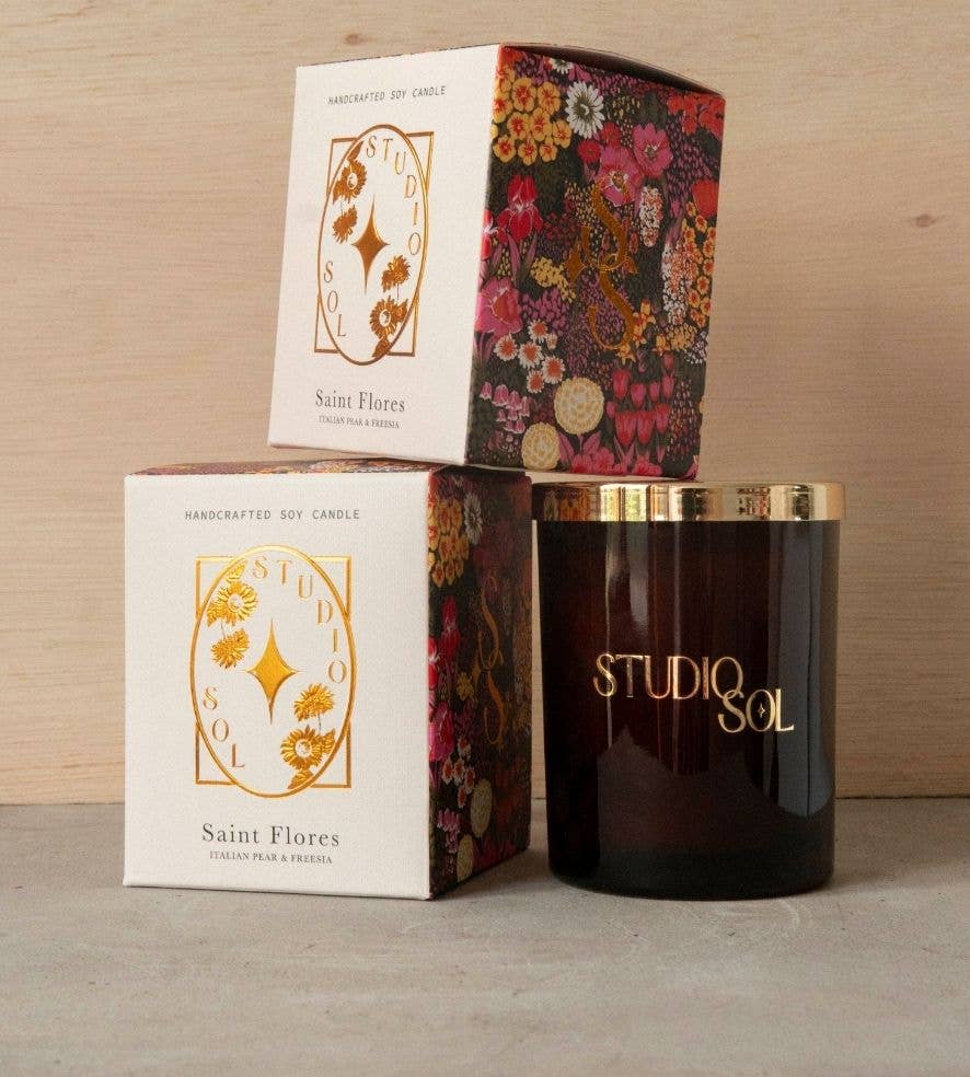 Saint Flores Candle | Italian Pear + Freesia