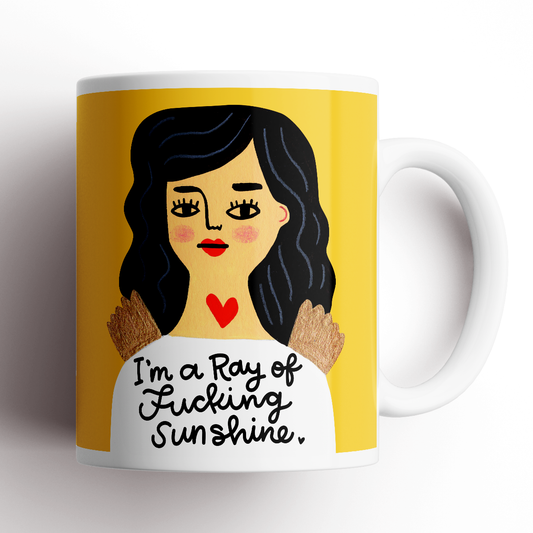 I’m a Ray of Fucking Sunshine - Grumpy Angel Mug