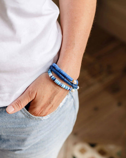 Pearl Pop Heishi Bead Bracelet