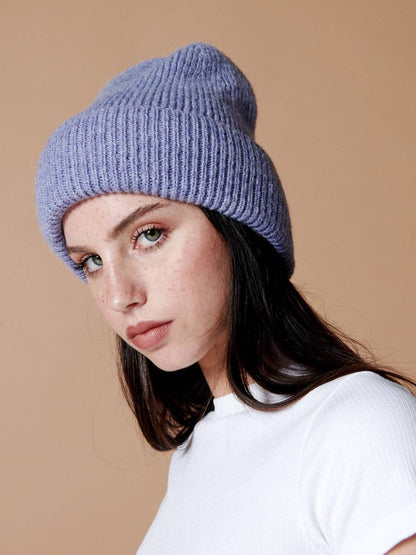 Solid Colour Plain Knit Beanie