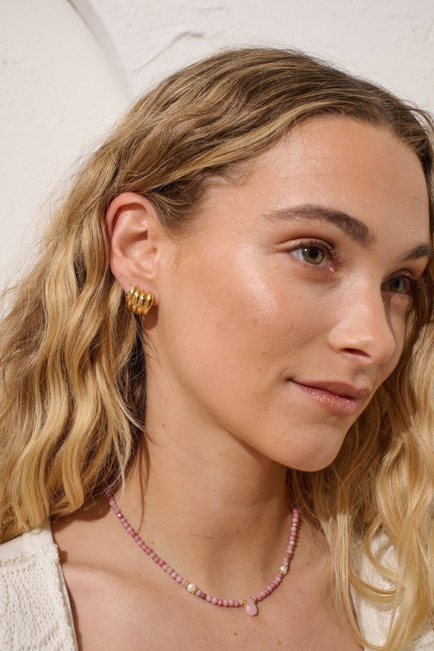 Mini Carmel Puff Earrings