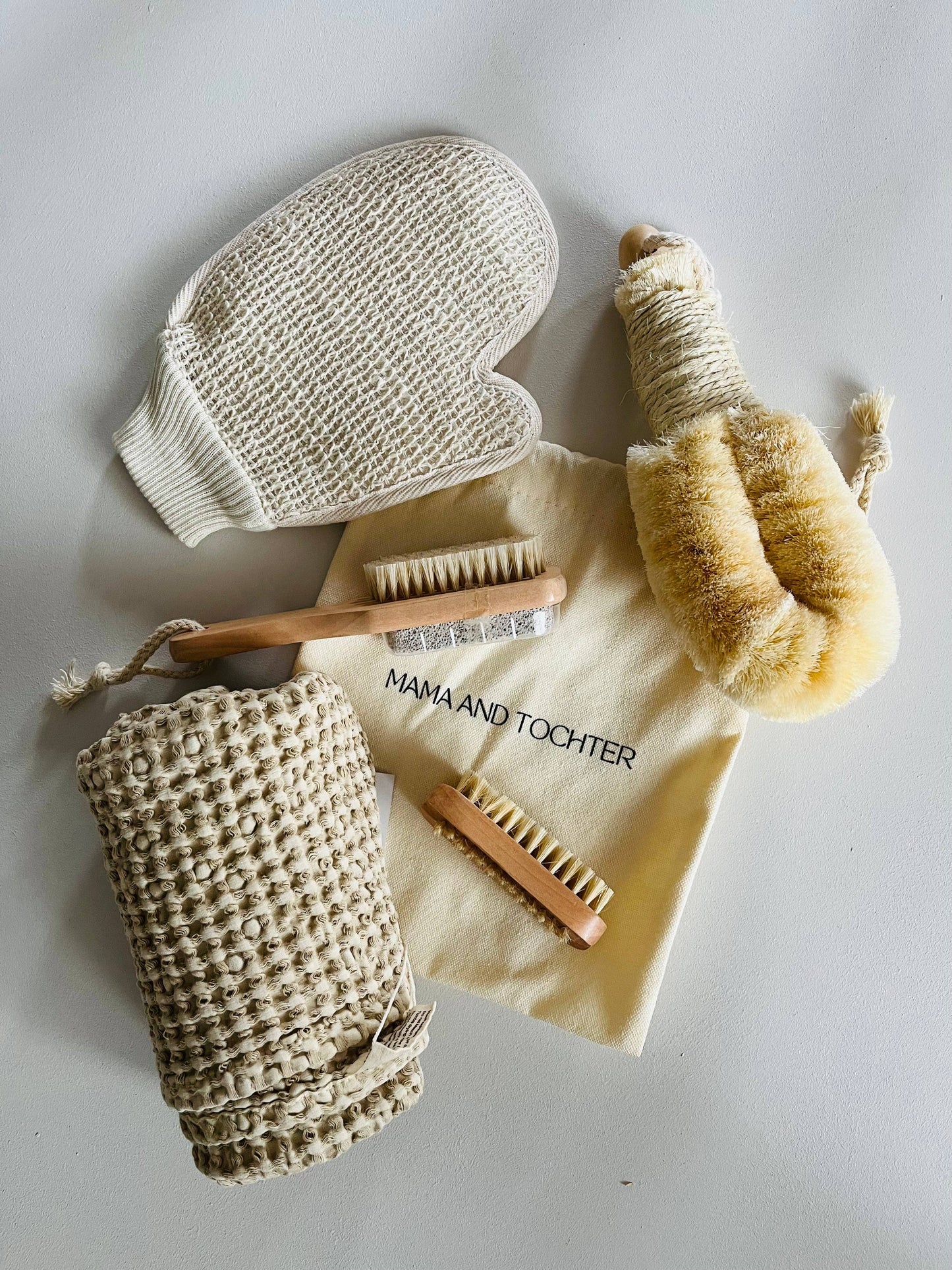 Set of 4 Bamboo Personal Care Brushes - Gift Set