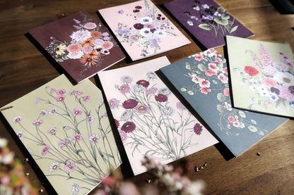 Pink Sunray Portrait Card