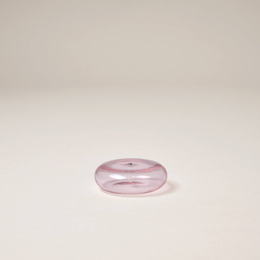 Glass Vessel Incense Holder - Pink