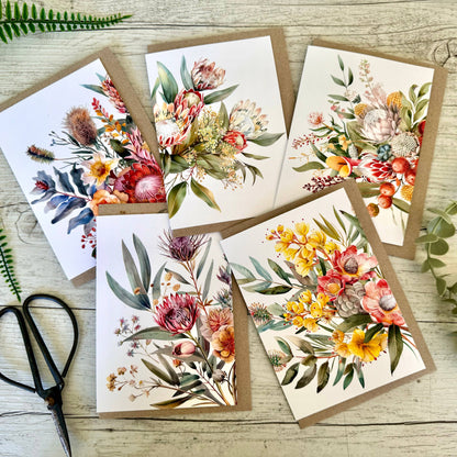 AUSTRALIAN FLORALS greeting card - Card B