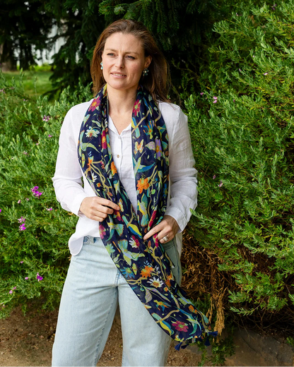 Jade Botanical Lightweight Scarf