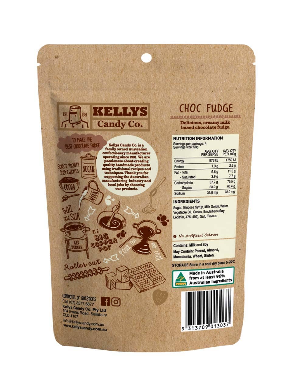 Choc Fudge - Pouch 200g