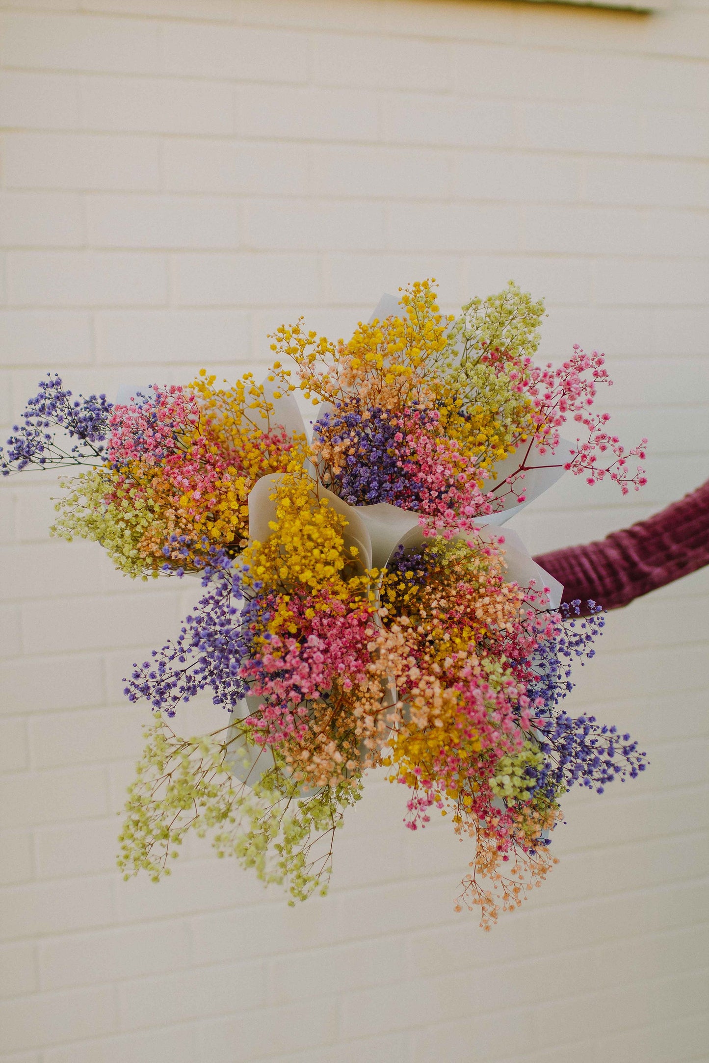 'Rainbow Brite' Dried Flowers Bouquet
