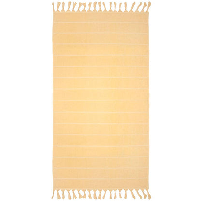 Santorini Beach Towel - Custard