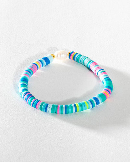 Pearl Pop Heishi Bead Bracelet