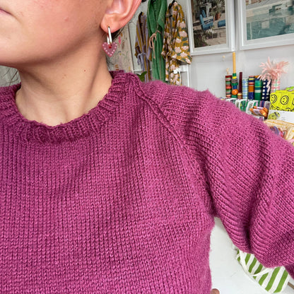 Frida Hearts // On rectangle Hoops