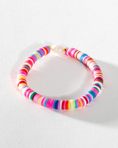 Pearl Pop Heishi Bead Bracelet