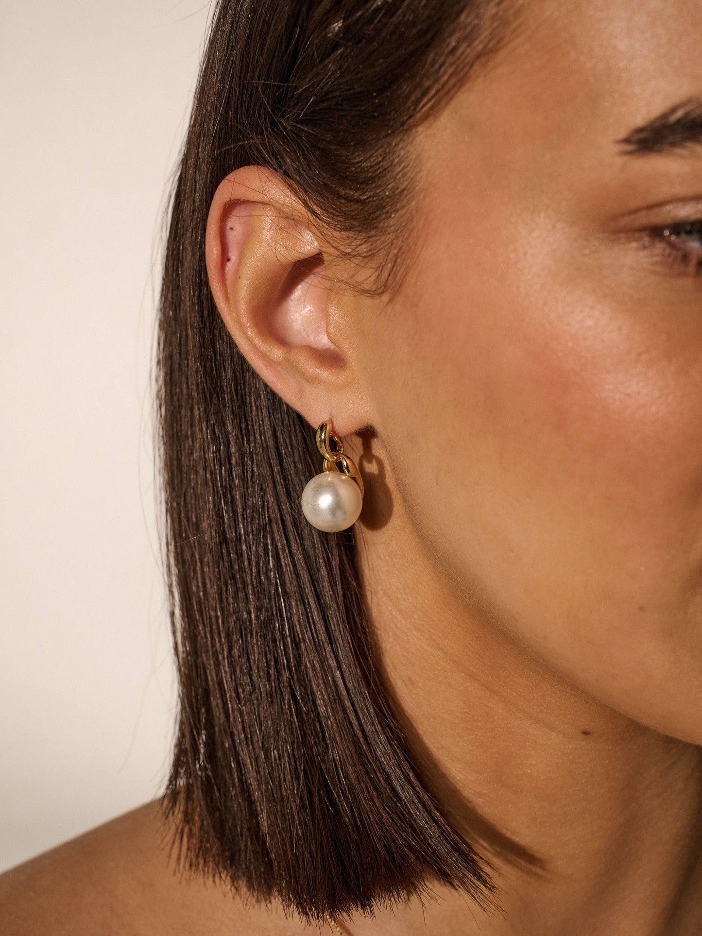 Classic Pearl 18K Gold Plated Earrings