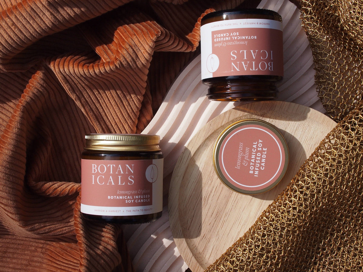 Botanicals Mini Candle ~ Lemongrass & Plum