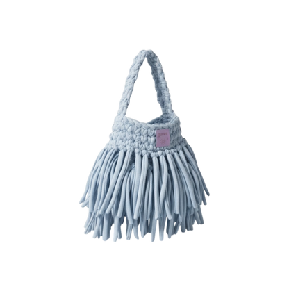 Cloud Blue Fringe Bag