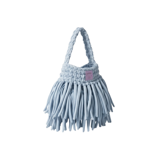 Cloud Blue Fringe Bag