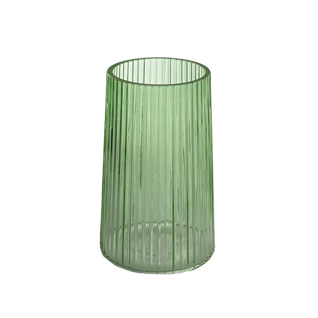 Olive green medium vase