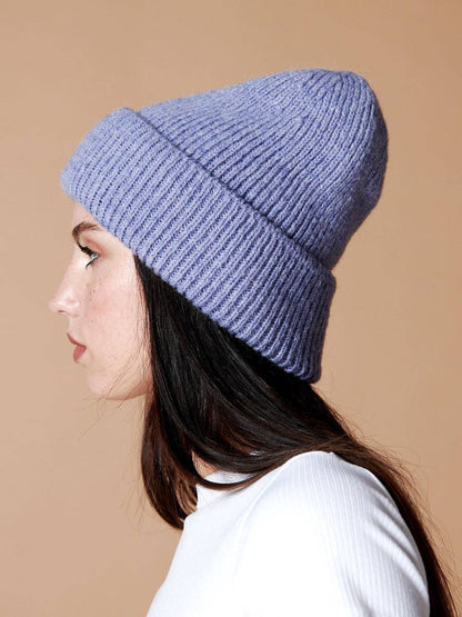Solid Colour Plain Knit Beanie