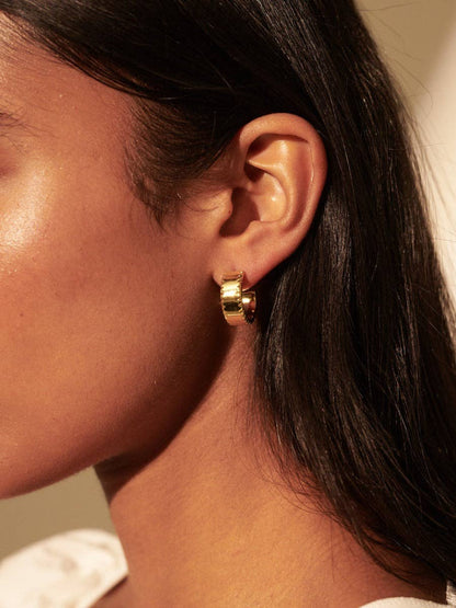 Silva 18K Gold Plated Loop Earrings
