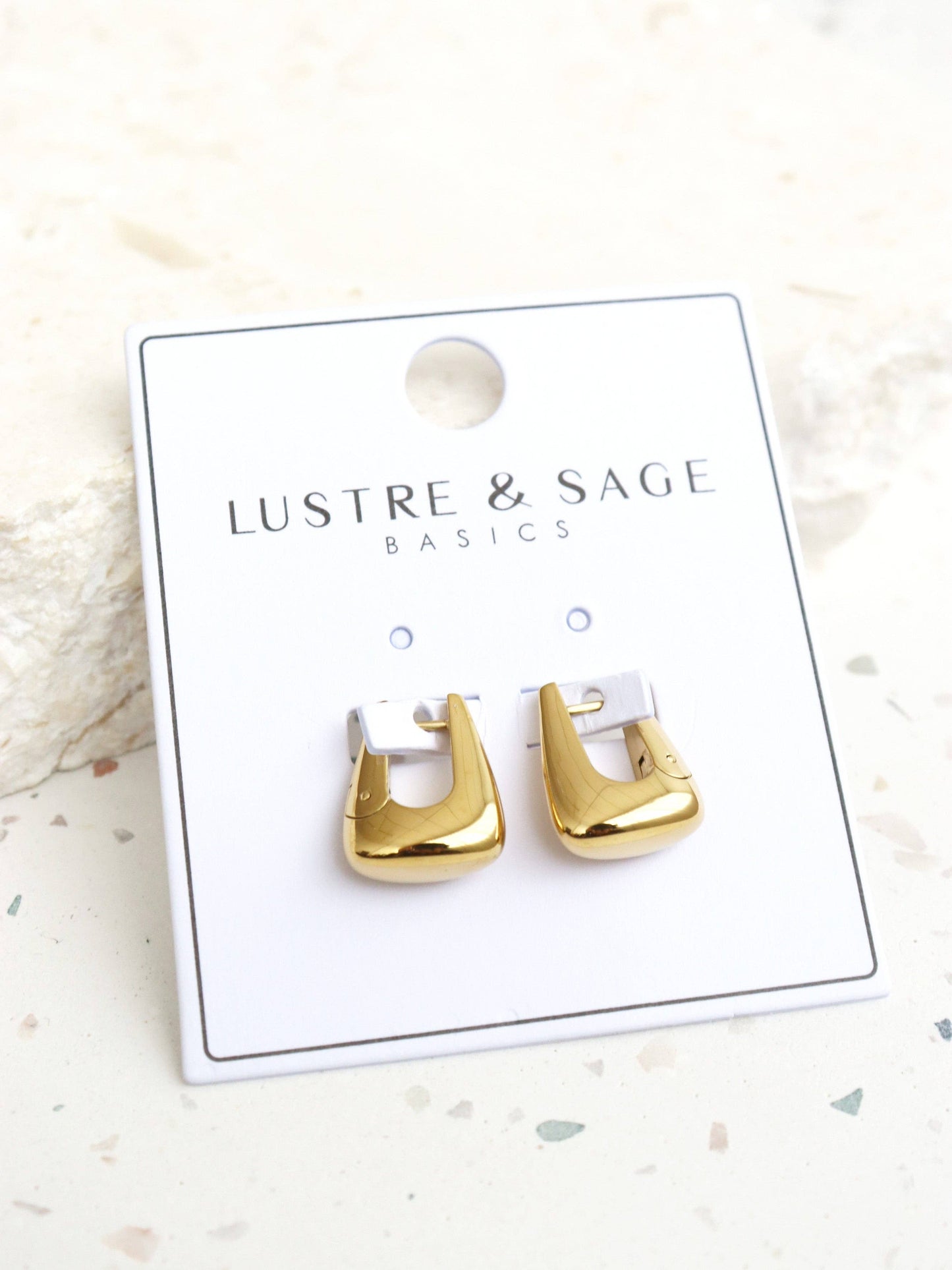 L&S Capri Everyday Hoop Earrings in Gold
