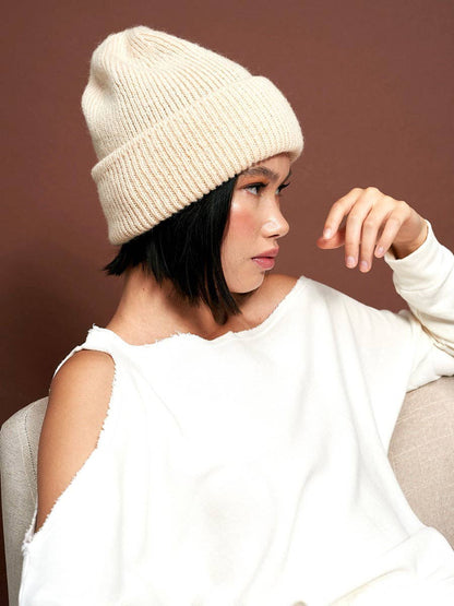 Solid Colour Plain Knit Beanie