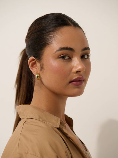 Silva 18K Gold Plated Loop Earrings