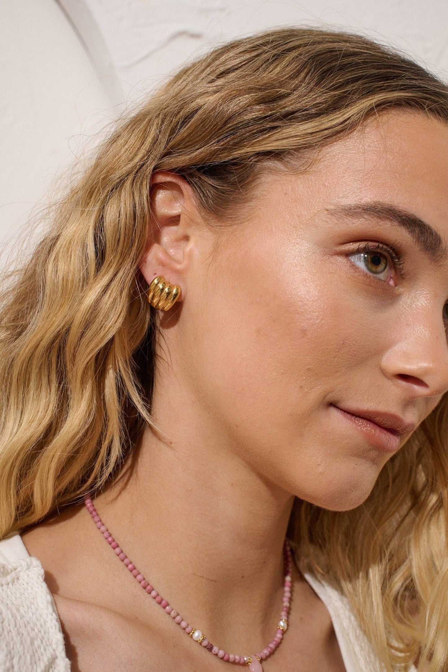 Mini Carmel Puff Earrings