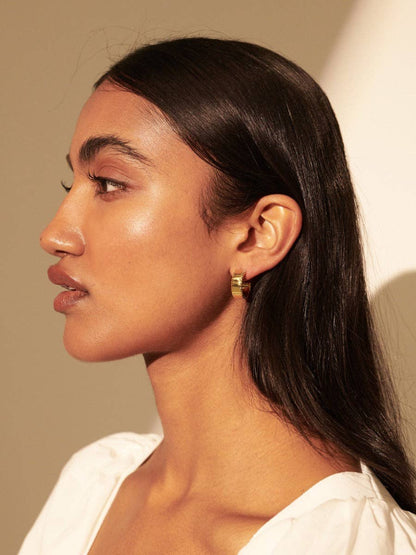Silva 18K Gold Plated Loop Earrings