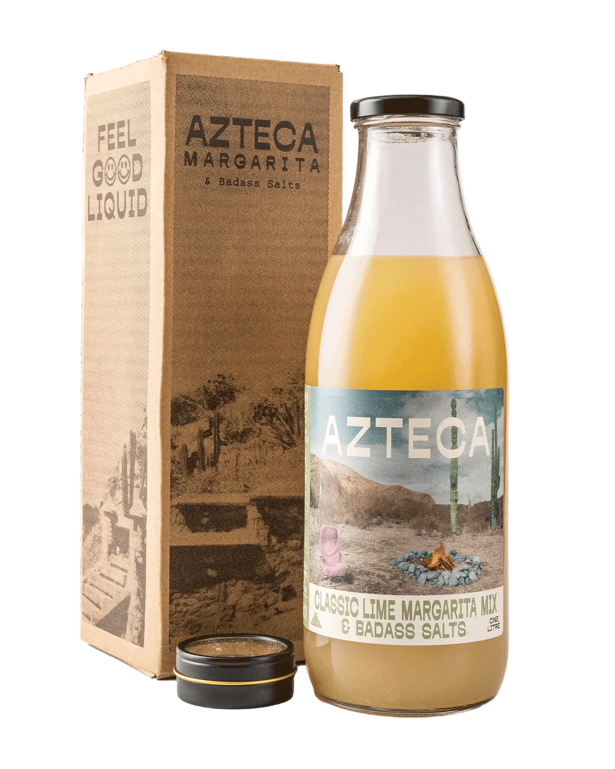 AZTECA Classic Lime Margarita Mix + Badass Salt