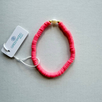 Pearl Pop Heishi Bead Bracelet