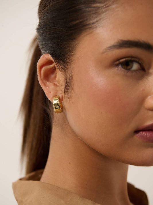 Silva 18K Gold Plated Loop Earrings