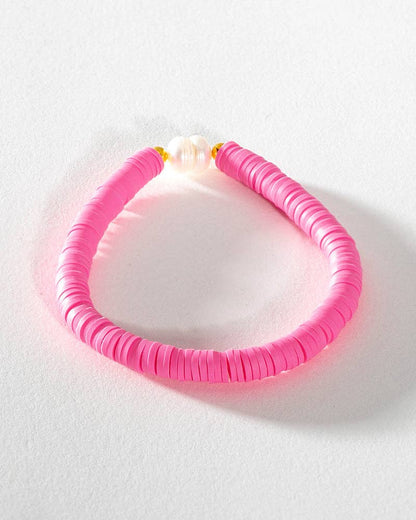 Pearl Pop Heishi Bead Bracelet