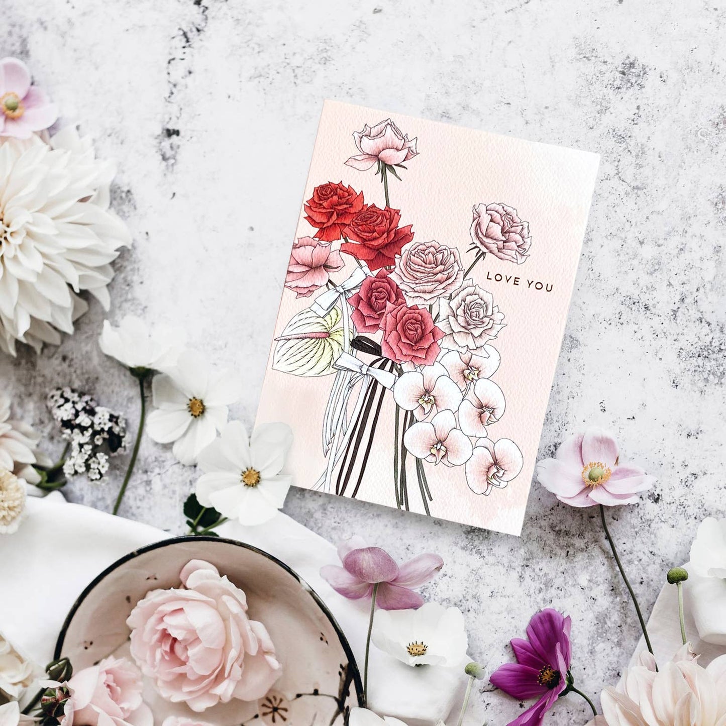 Rose Love You Card