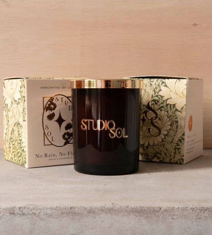No Rain, No Flowers Candle | Peony + Chamomile