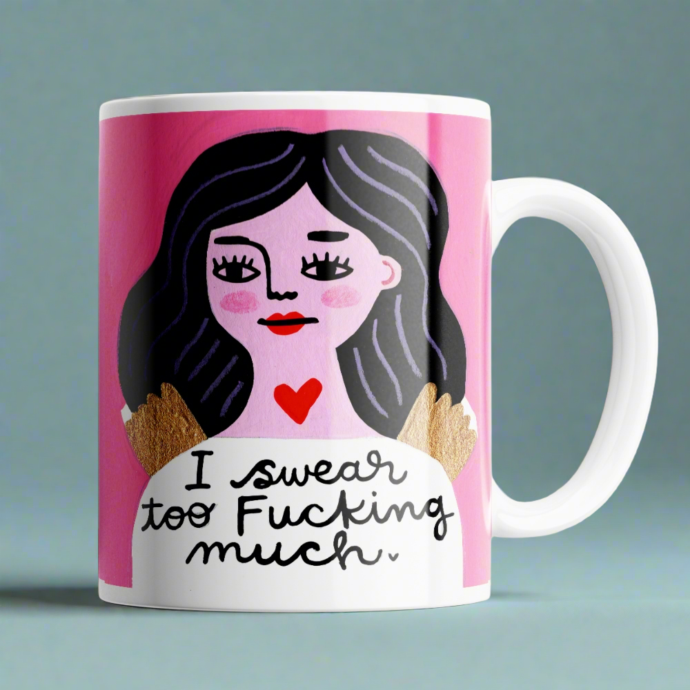I Swear Too Much - Grumpy Angel Mug