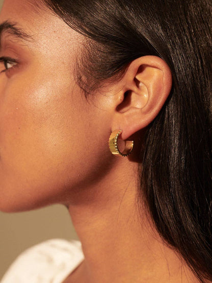 Silva 18K Gold Plated Loop Earrings